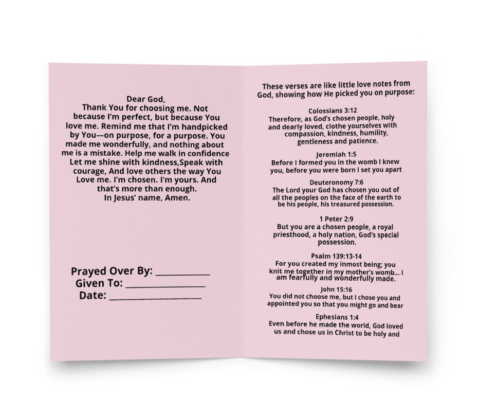 Chosen to Sparkle card